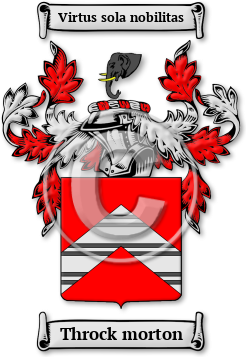 Throck morton Family Crest Download (jpg) Legacy Series - 150 DPI